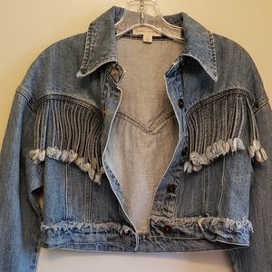 Honey Punch Denim Jacket Size: S